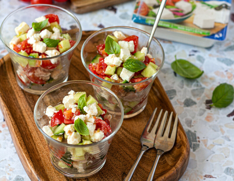 Verrines Concombre Tomate Salakis Et Thon Salakis Des Fromages De